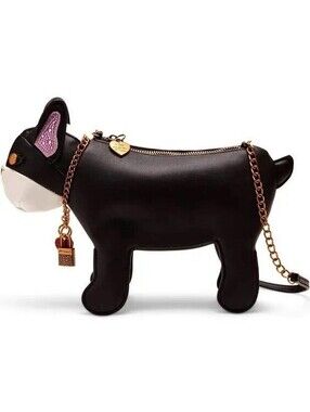 Rare Betsey Johnson Kitsch Frenchy Crossbody Bag W/ Bracelet